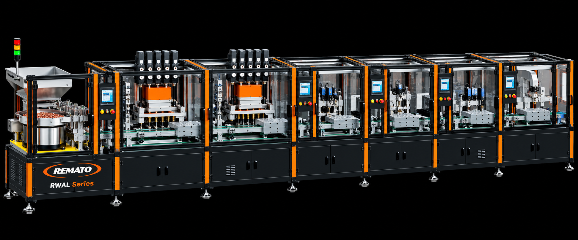 REMATO RWAL Series fully automatic winding line